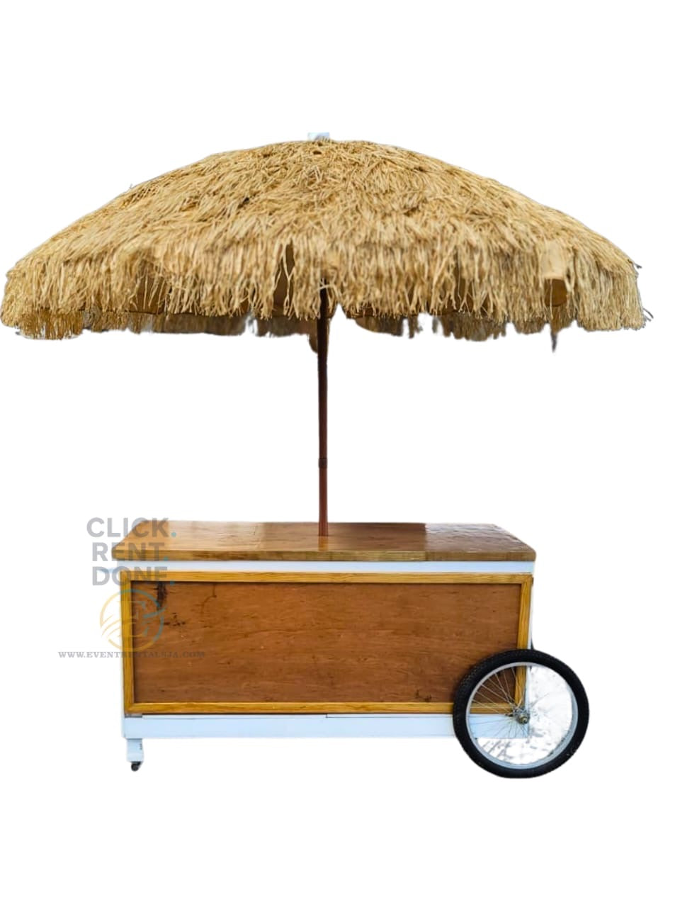 Straw Umbrella Cart