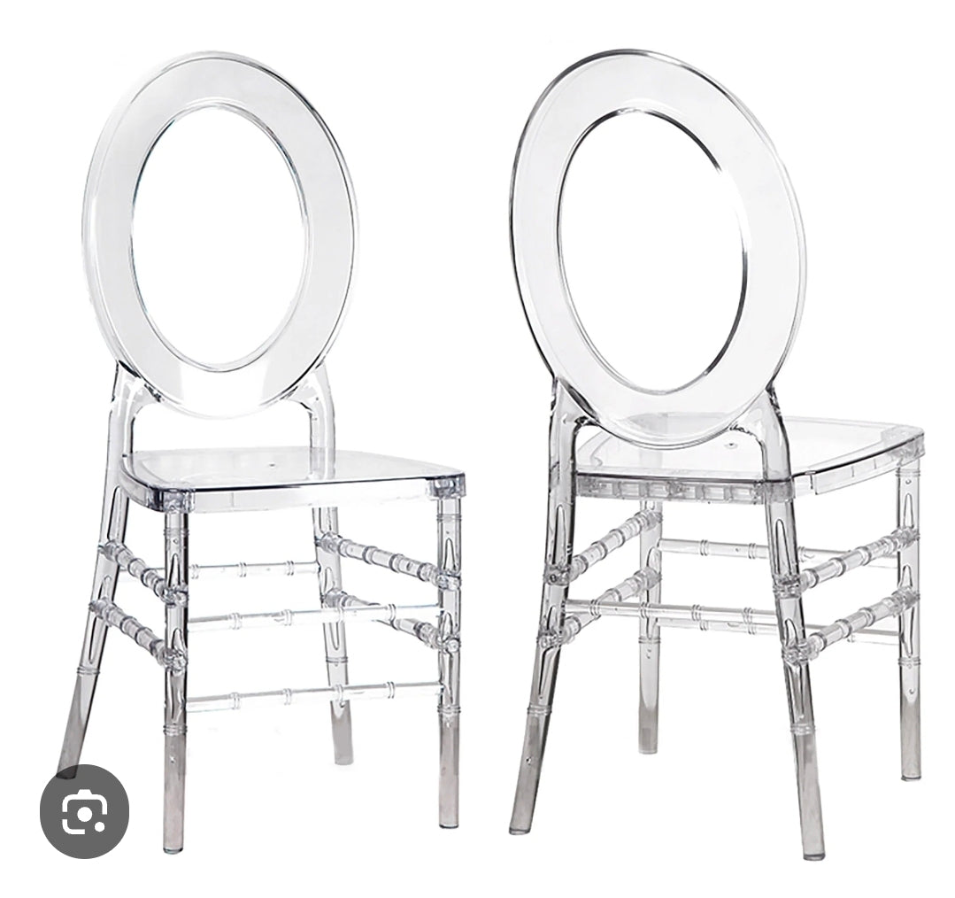 Acrylic O Back Chair