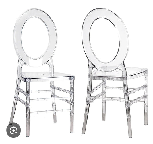 Acrylic O Back Chair
