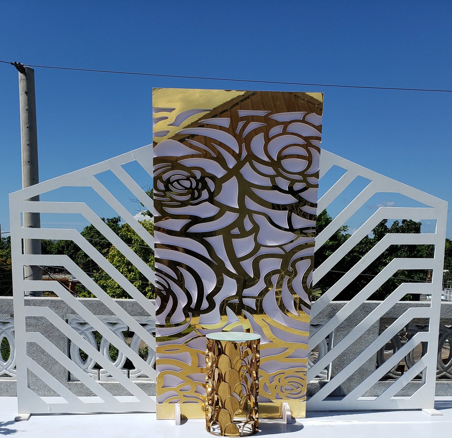 Acrylic Rose Gold Wall