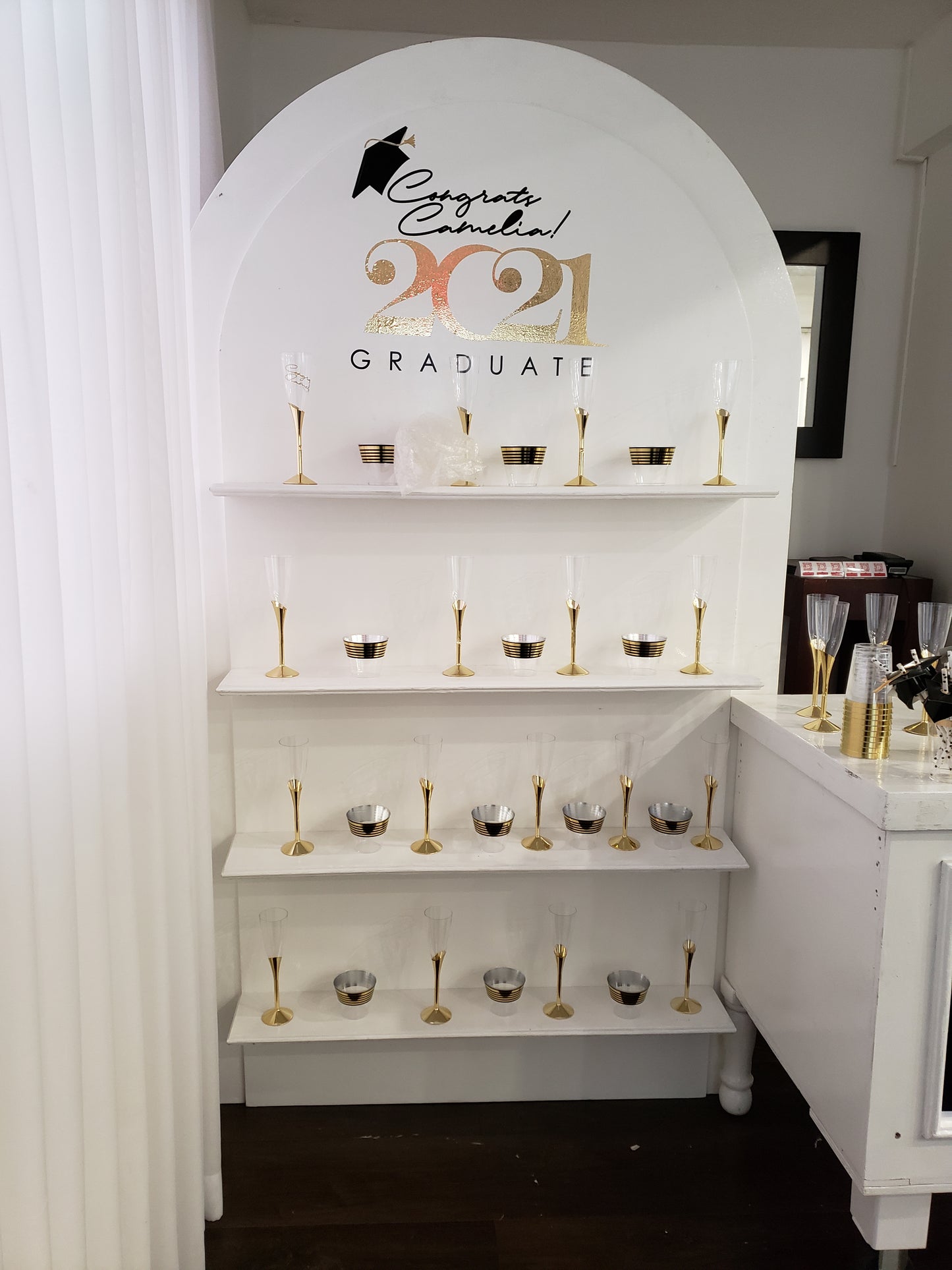 Arch Shelf Display Unit