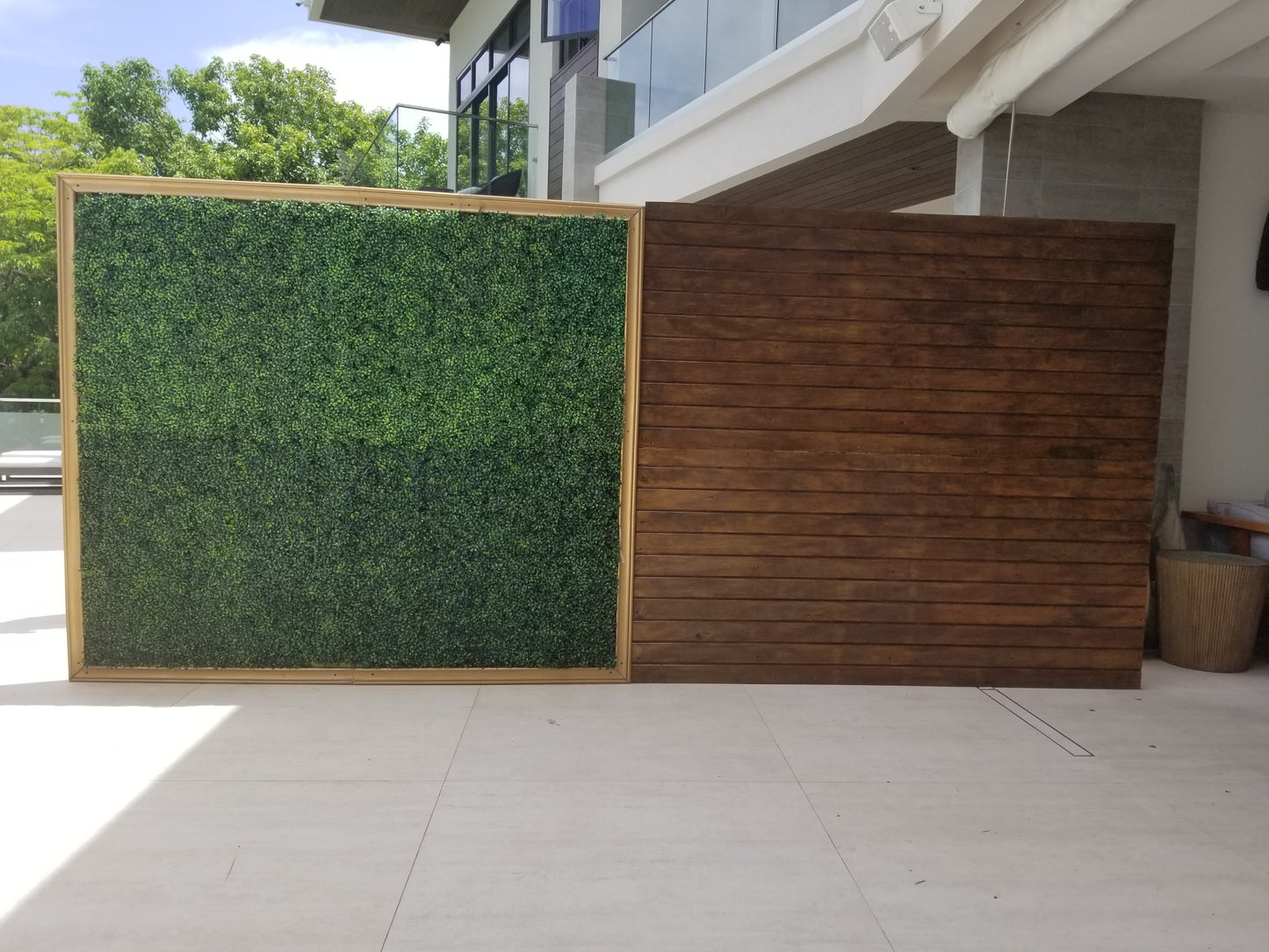 Boxwood Grass Backdrop