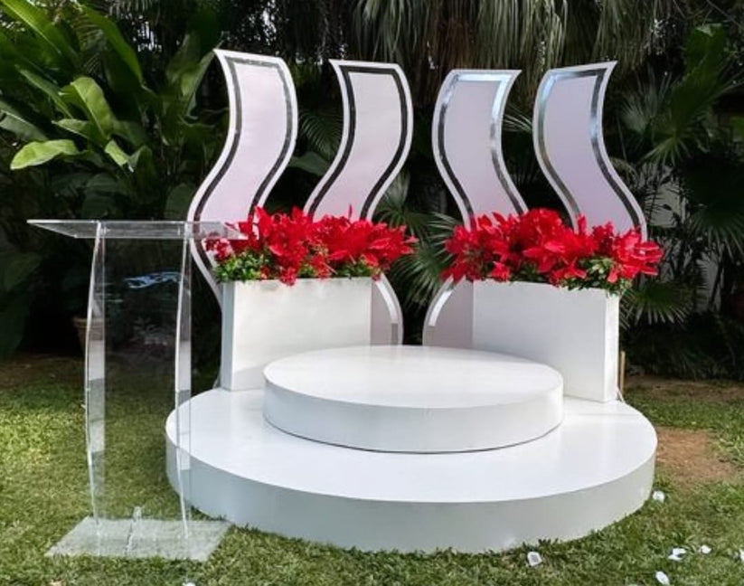 Custom Round Platform Round Layered Platform – Event Rentals