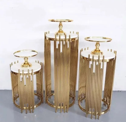 Round Line Stainless Steel Table