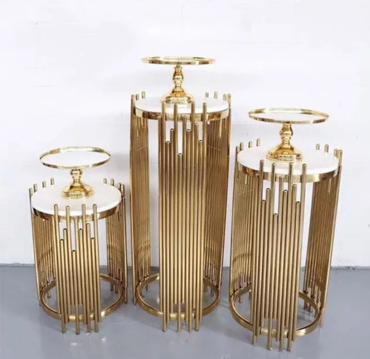 Round Line Stainless Steel Table