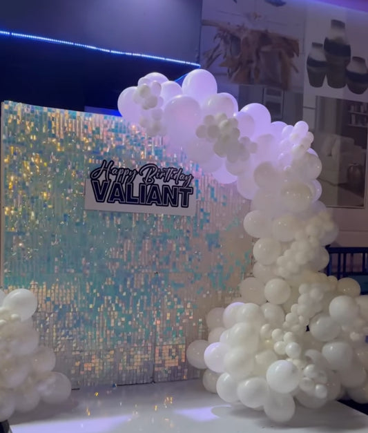 Iridescent Shimmer Wall