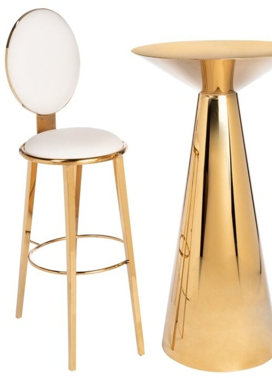 White Back Bar Stool