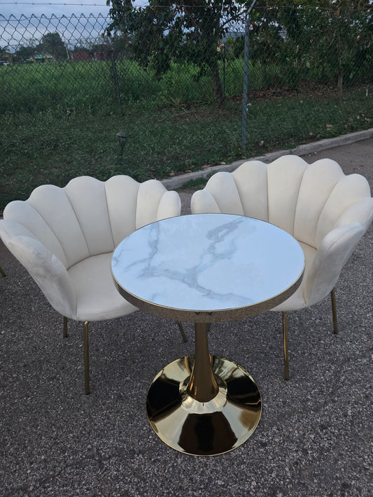 White Velvet Sofa Chair