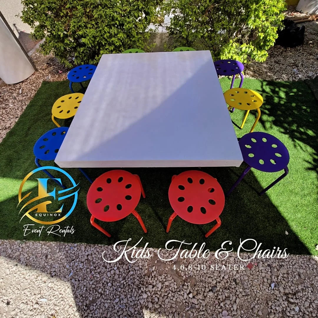 Kids Multicolor Stool – Event Rentals