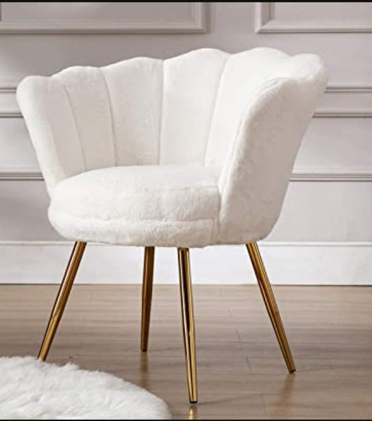 White Velvet Chair