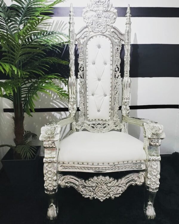 Silver King Throne Chair