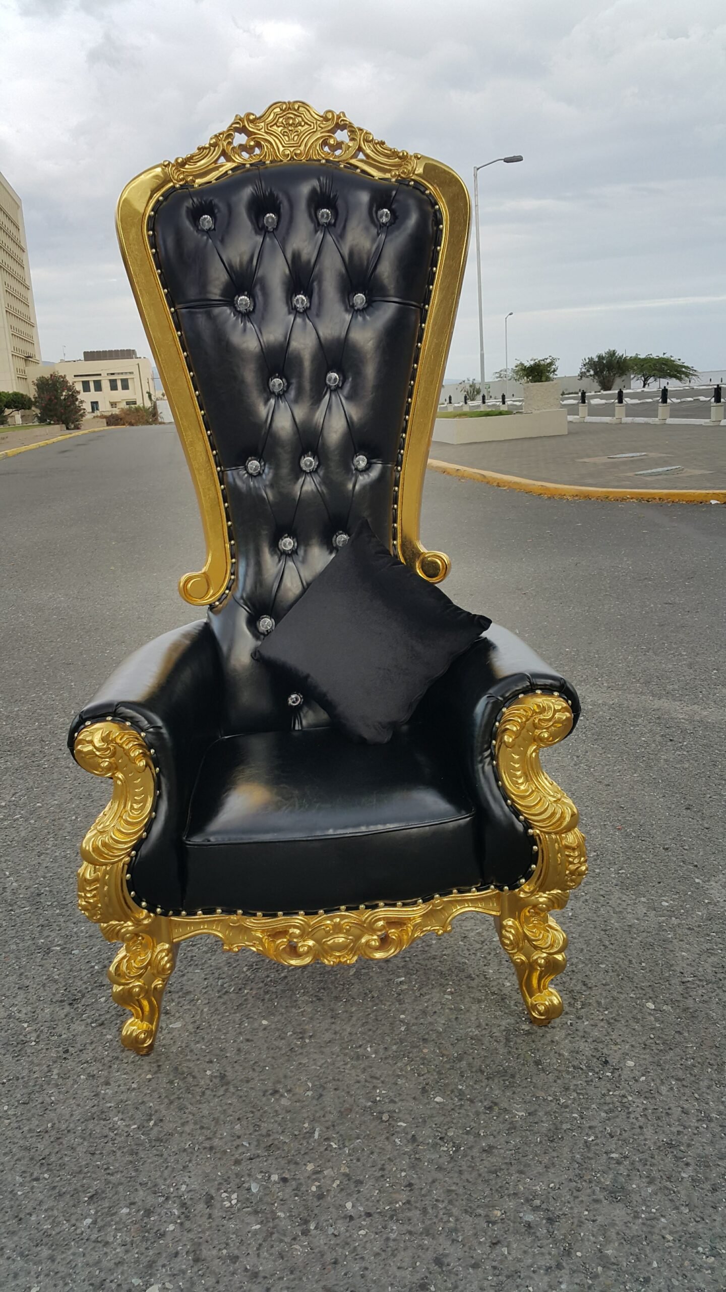 Black Throne Chair - Event Rentals