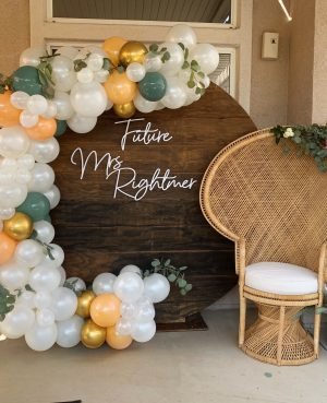 Rustic Round Backdrop