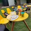 Kids Round Table (Yellow) - Image 3