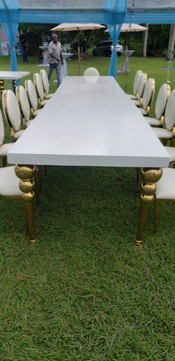 gold leg table