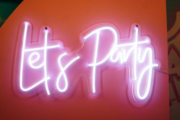 Lets Party LED Sign