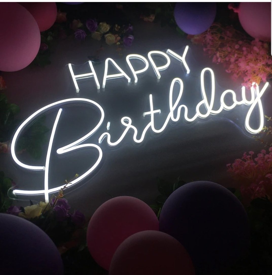 Happy Birthday LED Sign - Event Rentals