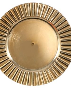 Gold 13" charger plate