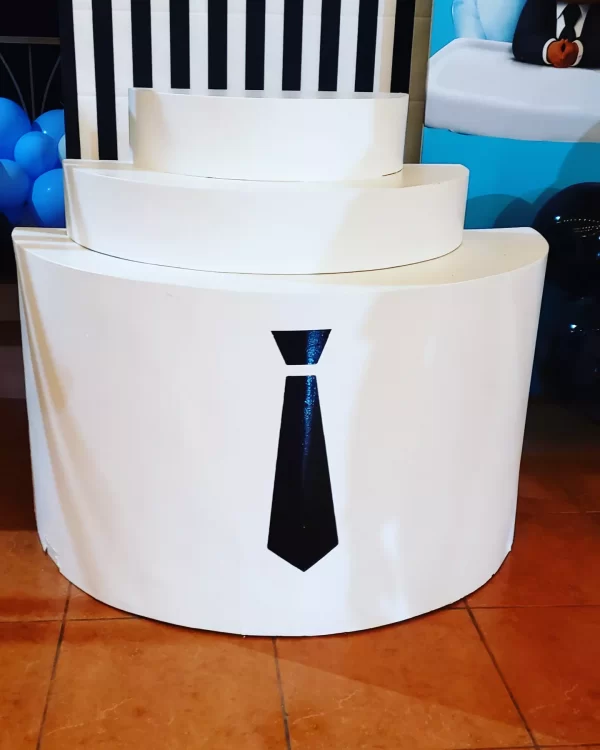 White 3 Tier Table