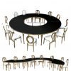 Black Serpentine Table
