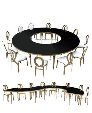 Black Serpentine Table