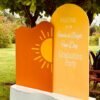 3pc welcome sign