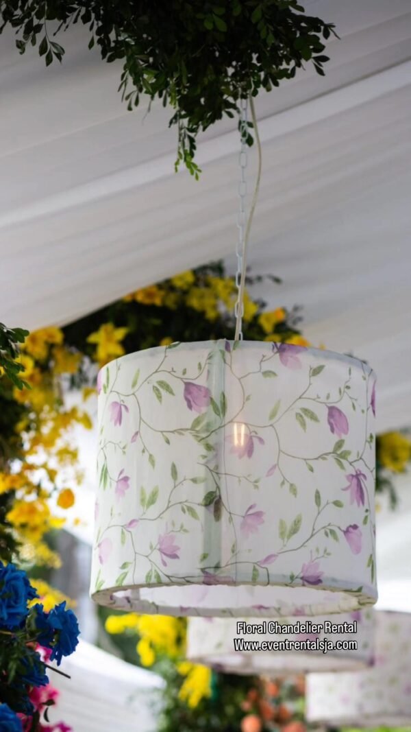 Floral Lavender Chandelier - Image 2